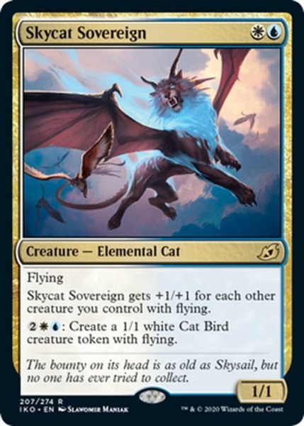 画像1: 【ENG】空猫の君主/Skycat Sovereign[MTG_IKO_207R] (1)