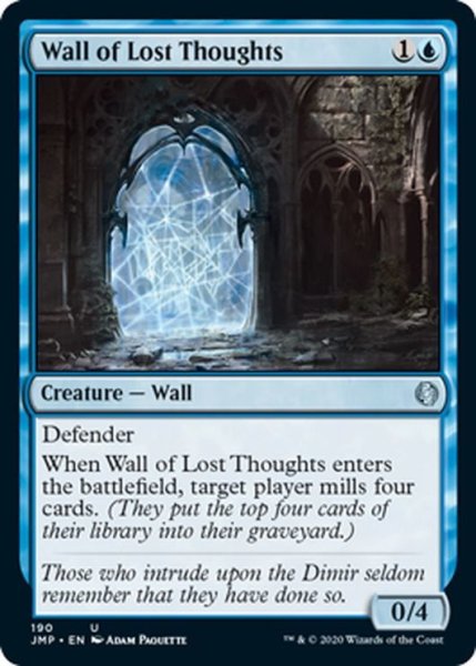画像1: 【ENG】迷える思考の壁/Wall of Lost Thoughts[MTG_JMP_190U] (1)