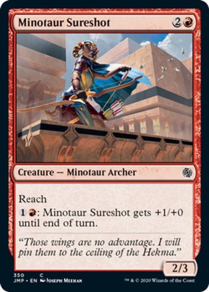 画像1: 【ENG】ミノタウルスの名射手/Minotaur Sureshot[MTG_JMP_350C] (1)