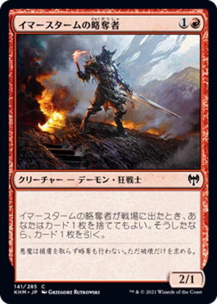 画像1: 【JPN】イマースタームの略奪者/Immersturm Raider[MTG_KHM_141Ｃ] (1)