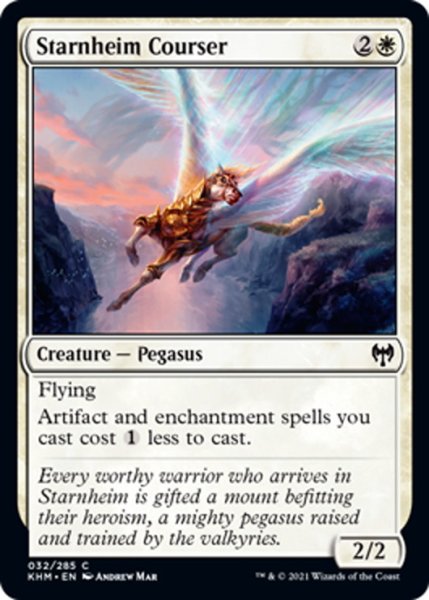 画像1: 【ENG】シュタルンハイムの駿馬/Starnheim Courser[MTG_KHM_032Ｃ] (1)