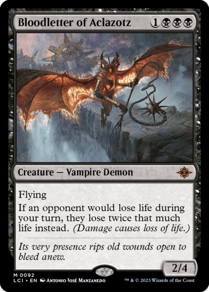 画像1: 【ENG】アクロゾズの放血者/Bloodletter of Aclazotz[MTG_LCI_092M] (1)