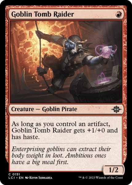 画像1: 【ENG】ゴブリンの墓荒らし/Goblin Tomb Raider[MTG_LCI_151C] (1)