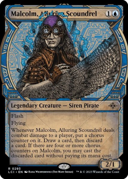 画像1: 【ENG】魅惑の悪漢、マルコム/Malcolm, Alluring Scoundrel[MTG_LCI_293R] (1)