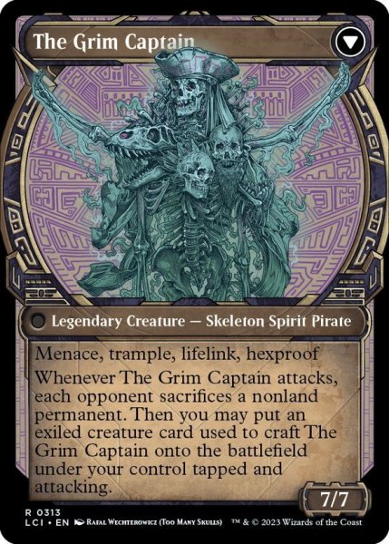画像2: 【ENG】不気味な船長の玉座/Throne of the Grim Captain/不気味な船長/The Grim Captain[MTG_LCI_313R] (2)