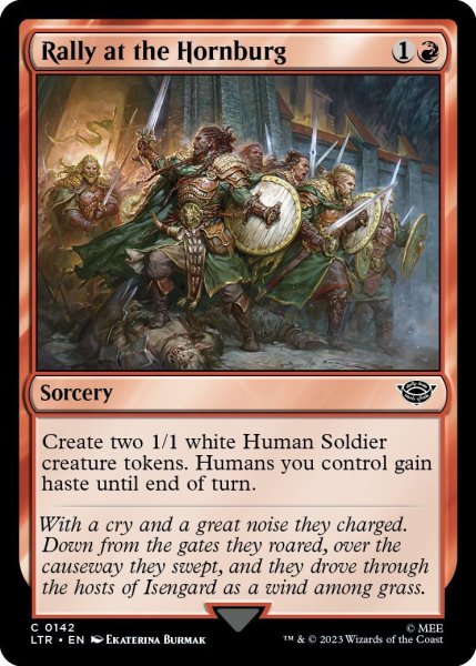 画像1: 【ENG】角笛城での結集/Rally at the Hornburg[MTG_LTR_0142C] (1)