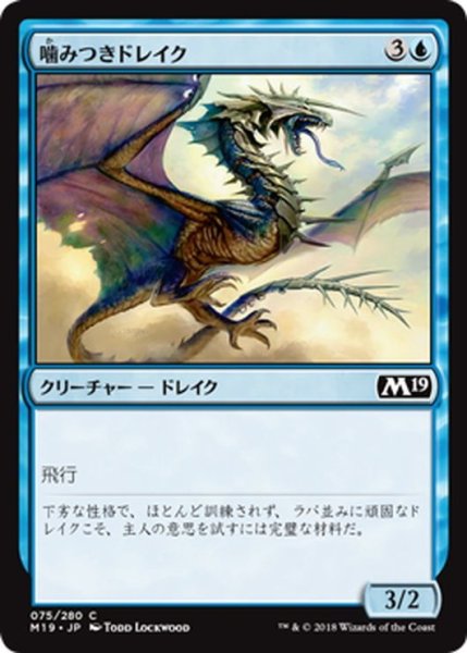 画像1: 【JPN】噛みつきドレイク/Snapping Drake[MTG_M19_075C] (1)