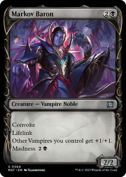 画像1: 【ENG】マルコフ男爵/Markov Baron[MTG_MAT_0064U] (1)