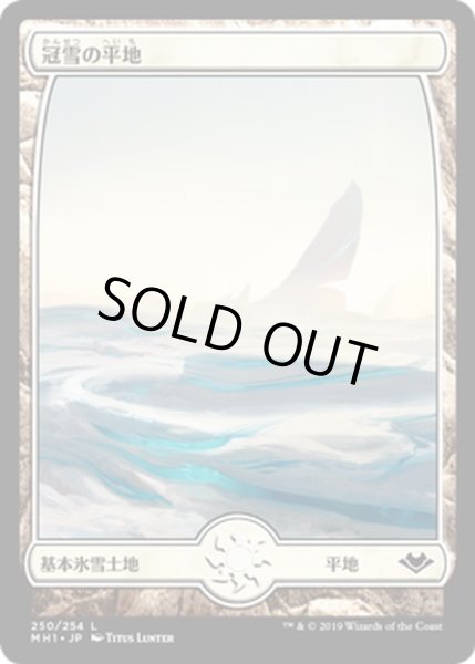 画像1: 【JPN】冠雪の平地/Snow-Covered Plains[MTG_MH1_250L] (1)