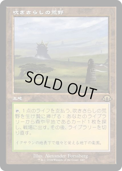 画像1: 【JPN】★Retro Foil★吹きさらしの荒野[MTG_MH3_0440_R] (1)