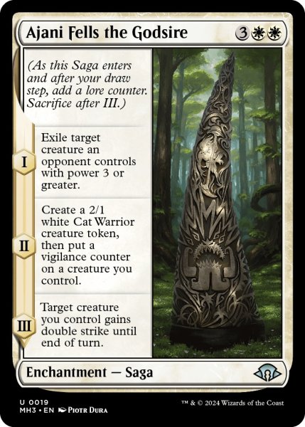画像1: 【ENG】アジャニ、神祖を倒す/Ajani Fells the Godsire[MTG_MH3_0019_U] (1)
