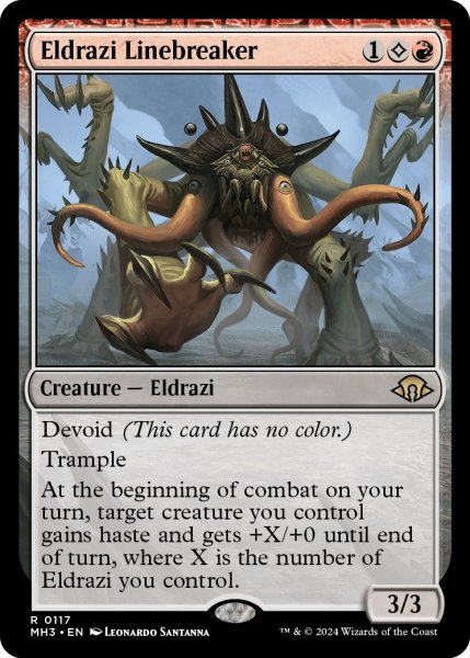 画像1: 【ENG】エルドラージの戦線破り/Eldrazi Linebreaker[MTG_MH3_0117_R] (1)