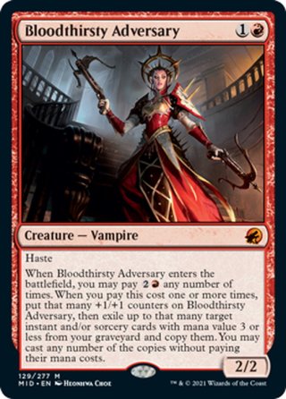 MTG 血に飢えた征服者 Bloodthirsty Conqueror 2枚 フラクチャーFOIL)血に飢えた征服者/Bloodthirsty Conqueror