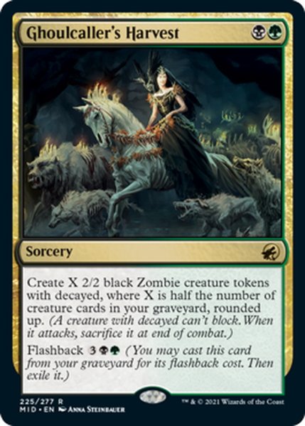 画像1: 【ENG】グール呼びの収穫/Ghoulcaller's Harvest[MTG_MID_225R] (1)