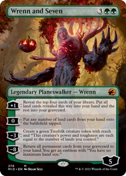 画像1: 【ENG】レンと七番/Wrenn and Seven[MTG_MID_278M] (1)