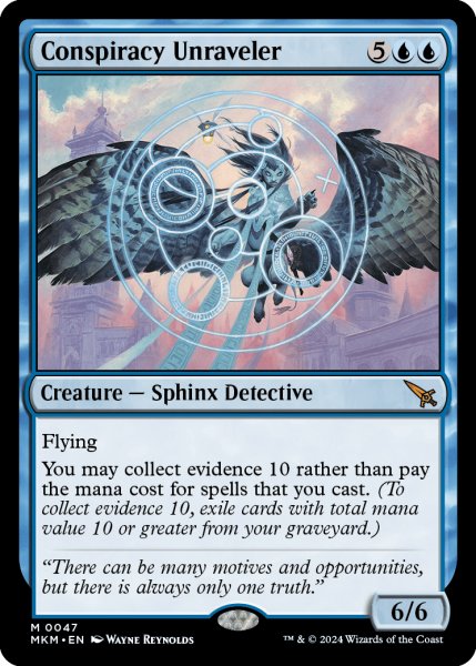 画像1: 【ENG】陰謀の解明者/Conspiracy Unraveler[MTG_MKM_0047_M] (1)