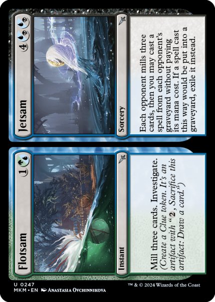 画像1: 【ENG】浮き荷 // 捨て荷/Flotsam // Jetsam[MTG_MKM_0247_U] (1)