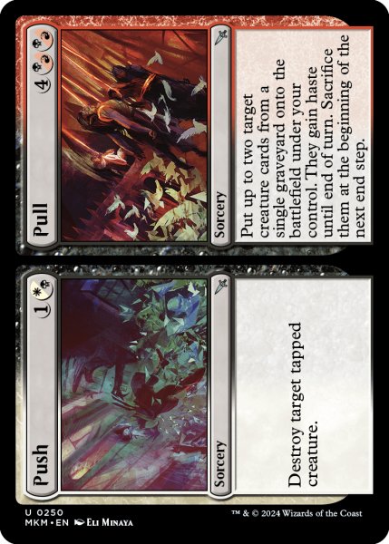 画像1: 【ENG】押し出し // 引き抜き/Push // Pull[MTG_MKM_0250_U] (1)