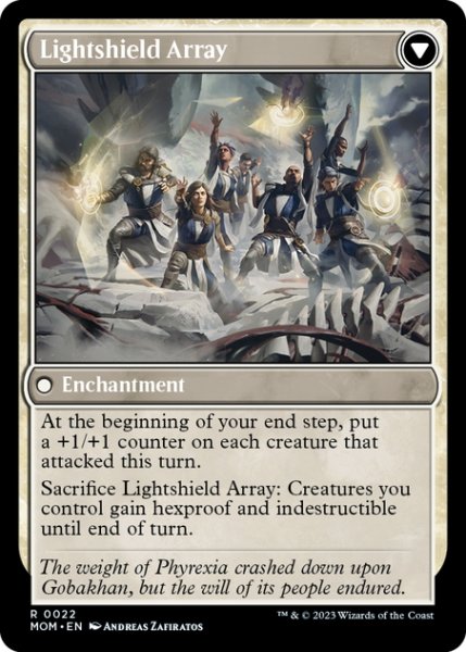 画像2: 【ENG】ゴバカーンへの侵攻//光盾の陣列/Invasion of Gobakhan//Lightshild Array[MTG_MOM_0022R] (2)