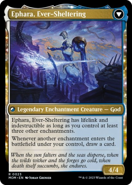 画像2: 【ENG】テーロスへの侵攻//永久防護のエファラ/Invasion of Theros//Epara, Ever-Sheltering[MTG_MOM_0023R] (2)