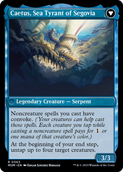 画像2: 【ENG】セゴビアへの侵攻//セゴビアの海暴君、カエトス/Invasion of Segovia//Caetus, Sea Tyrant of Segovia[MTG_MOM_0063R] (2)
