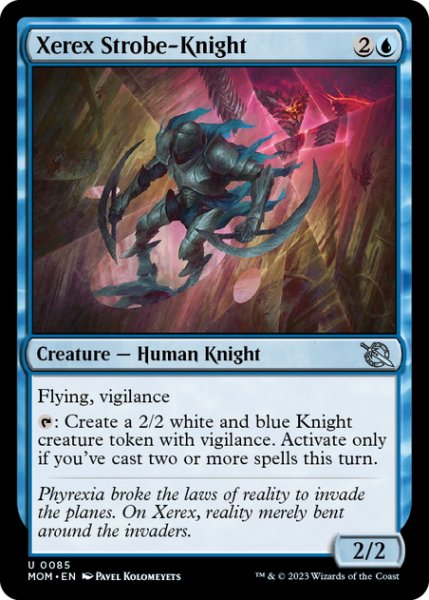 画像1: 【ENG】キセレクスの投光騎士/Xerex Strobe-Knight[MTG_MOM_0085U] (1)