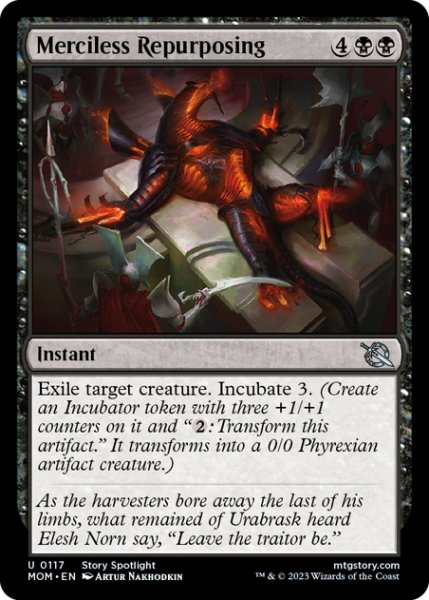 画像1: 【ENG】無慈悲な再利用/Merciless Repurposing[MTG_MOM_0117U] (1)