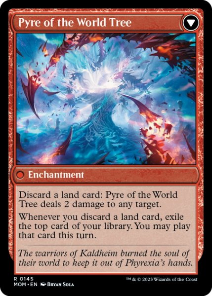 画像2: 【ENG】カルドハイムへの侵攻//世界樹の送り火/Invasion of Kaldheim//Pyre of the World Tree[MTG_MOM_0145R] (2)