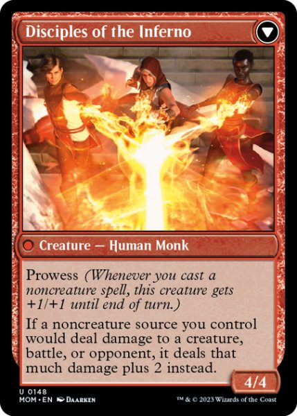 画像2: 【ENG】レガーサへの侵攻//業火の信奉者/Invasion of Regatha//Disciples of the Inferno[MTG_MOM_0148U] (2)