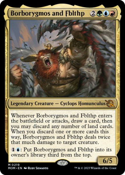 画像1: 【ENG】腹音鳴らしとフブルスプ/Borborygmos and Fblthp[MTG_MOM_0219M] (1)