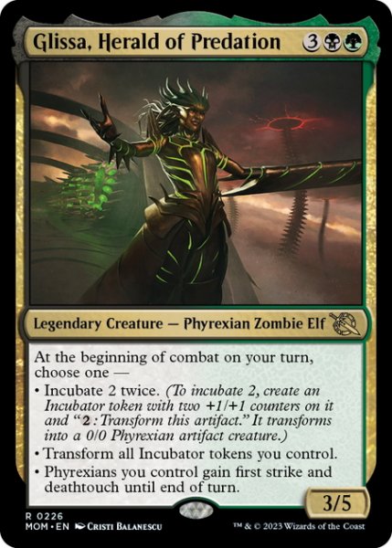 画像1: 【ENG】捕食の伝令、グリッサ/Glissa, Herald of Predation[MTG_MOM_0226R] (1)