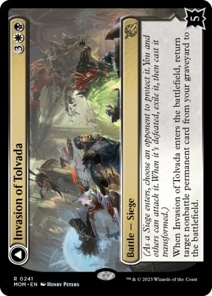 画像1: 【ENG】トルヴァダへの侵攻//壊れた空/Invasion of Tolvada//The Broken Sky[MTG_MOM_0241R] (1)