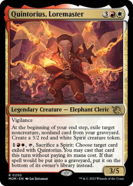 画像1: 【ENG】伝承師、クイントリウス/Quintorius, Loremaster[MTG_MOM_0250R] (1)