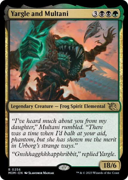 画像1: 【ENG】ヤーグルとムルタニ/Yargle and Multani[MTG_MOM_0256R] (1)