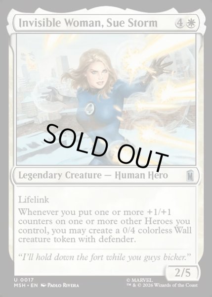 画像1: 【ENG】インビジブル・ウーマン、スー・ストーム/Invisible Woman, Sue Storm[MTG_MSH_0017_U] (1)