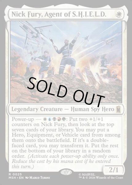 画像1: 【ENG】S.H.I.E.L.D.のエージェント、ニック・フューリー/Nick Fury, Agent of S.H.I.E.L.D.[MTG_MSH_0025_R] (1)