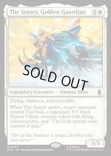 画像1: 【ENG】金色の守護者、セントリー/The Sentry, Golden Guardian[MTG_MSH_0035_R] (1)