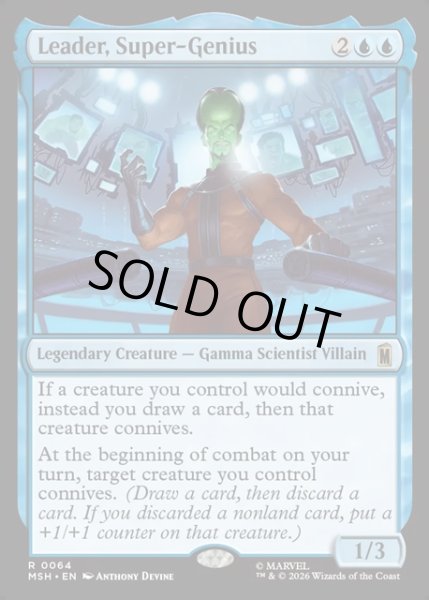 画像1: 【ENG】スーパージーニアス、リーダー/Leader, Super-Genius[MTG_MSH_0064_R] (1)