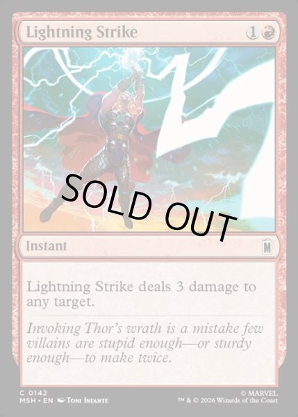 画像1: 【ENG】稲妻の一撃/Lightning Strike[MTG_MSH_0142_C] (1)