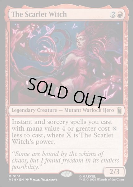 画像1: 【ENG】スカーレット・ウィッチ/The Scarlet Witch[MTG_MSH_0151_R] (1)