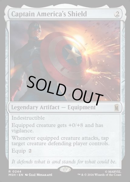画像1: 【ENG】キャプテン・アメリカの盾/Captain America's Shield[MTG_MSH_0244_R] (1)