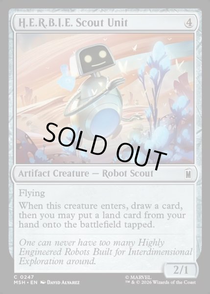画像1: 【ENG】H.E.R.B.I.E.偵察ユニット/H.E.R.B.I.E. Scout Unit[MTG_MSH_0247_C] (1)