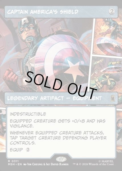 画像1: 【ENG】キャプテン・アメリカの盾/Captain America's Shield[MTG_MSH_0311_R] (1)
