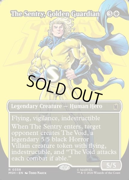 画像1: 【ENG】金色の守護者、セントリー/The Sentry, Golden Guardian[MTG_MSH_0358_R] (1)