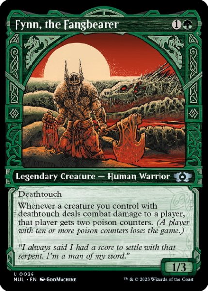 画像1: 【ENG】牙持ち、フィン/Fynn, the Fangbearer[MTG_MUL_0026U] (1)