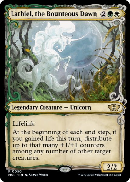 画像1: 【ENG】寛大な夜明け、ラシエル/Lathiel, the Bounteous Dawn[MTG_MUL_0050R] (1)