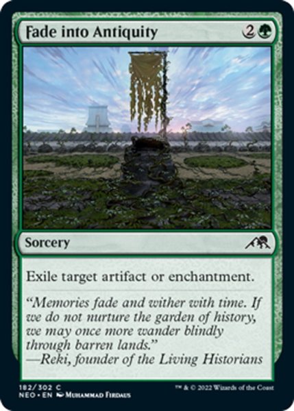 画像1: 【ENG】★Foil★古代への衰退/Fade into Antiquity[MTG_NEO_182C] (1)