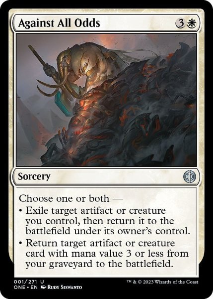 画像1: 【ENG】万難を排して/Against All Odds[MTG_ONE_001U] (1)