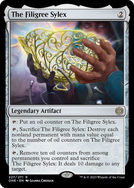 画像1: 【ENG】金線の酒杯/The Filigree Sylex[MTG_ONE_227R] (1)