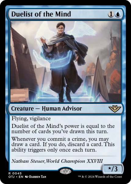 画像1: 【ENG】精神の決闘者/Duelist of the Mind[MTG_OTJ_0045_R] (1)